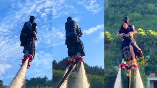 Romantic Ripples: Flyboard Waves of Love, flybord ride is so fun