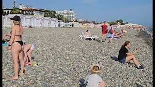 Walking at Adler promenade in 4K Sochi Today No Talks