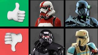 Every Stormtrooper Type/Variant Ranked | Tier List