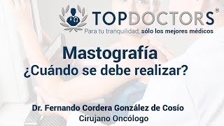 ¿Cuándo hacerse la mastografía y cómo se realiza?