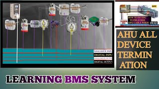 LEARNING BMS SYSTEM BUILDING MANAGEMENT SYSTEM  AIR HANDLING UNIT ALL SENSOR IO POINT IDENTIFY