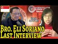 Bro. Eli Soriano LAST INTERVIEW with Singaporean Podcast Reaction | Usap Usap University