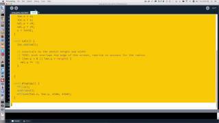 PSU ART-200 DEMO Processing 3 - Simple Pong Game Loop OOP