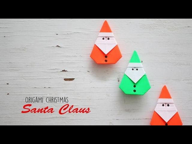 Diy Origami Santa Claus The Crafter Connection