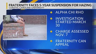 Coastal Carolina University’s Alpha Chi Rho fraternity faces 5-year suspension for hazing