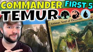 First Five Temur Commander Cards to Consider That Are More Savage Than a Punch