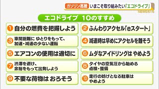 ガソリン高騰 いまこそ取り組みたいエコドライブ 10のすすめ（静岡県）