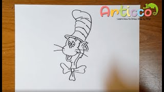 How to Draw the Cat in The Hat for Kids