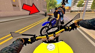 GTA SAN ANDREAS #MOTOVLOG EP.72 - ASSALTO A MÃO ARMADA, FUGA DOS BANDIDOS DE MT-09 😰