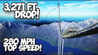 Ride a 3,271 Foot Tall  Roller Coaster! (POV)