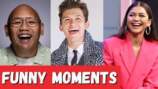 Spiderman No Way Home Cast Funniest Moments | Tom Holland Blooper & Gag Compilation!