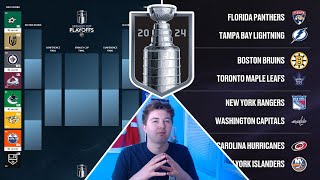 MY 2024 NHL PLAYOFF PREDICTIONS vs NHL 24 PLAYOFF SIMULATION