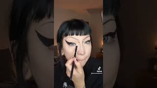 simple eye makeup #gothmakeup #makeuptutorial #tutorial