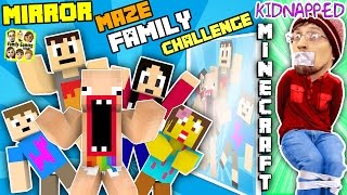 KIDNAPPED in MINECRAFT!! FGTEEV MIRROR MAZE Family Challenge! Save DUDDY Mini-Game (Gameplay / Skit)
