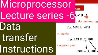 Microprocessor Lecture series-6| Instruction set | data transfer instruction| Examples|Malayalam