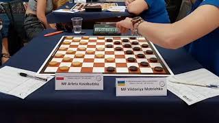 Kosobudzka - Motrichko. European Draughts Team Championship 2023