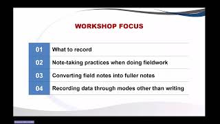 WORKSHOP 18 DOCUMENTATION OF DATA 17072025