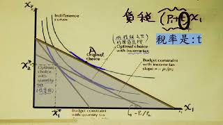 個體經濟E0114: [新版]無異曲線分析法的應用: 對消費者課征貨物稅(commodity tax)還是所得稅(income tax),那一種較好?