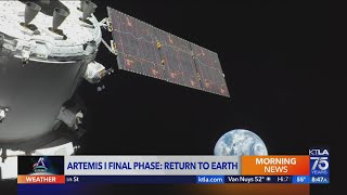 NASA's Artemis I Orion spacecraft on journey from moon back to Earth
