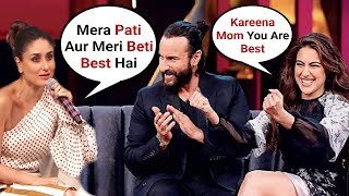 Kareena Kapoor Best Reaction On Sara Ali Khan And Saif Ali Khan Koffee With Karan Season 6 Episode