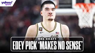 Is ZACH EDEY a great pick or the WORST in NBA Draft history? | 2024 NBA Draft | Yahoo Sports