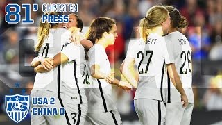 WNT vs. China PR: Christen Press Goal - Dec. 13, 2015