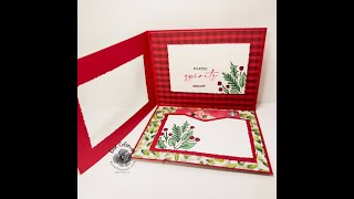 Joy of Noel Fun Fold gift card holder  - Facebook live replay