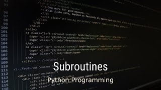 Introduction to Python - Lesson 4 - Subroutines with Turtle