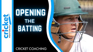 BATTING BASICS: OPENING THE BATTING | Learn the tips and technique to improve your cricket
