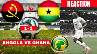 Angola vs Ghana 1-1 Live Africa Cup of Nations Qualifiers Football Match 2023 Highlights Black Stars
