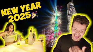 Craziest New Year Party in Dubai 🍻 | BURJ KHALIFA LIGHTSHOW🎇