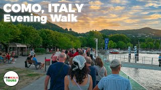 Como, Italy Evening Walk - 4K UHD - with Captions