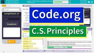 Code.org Lesson 3.7 Parameters and Return Practice | Tutorial with Answers | Unit 7 2025-2026