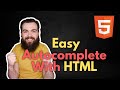 Easy Autocomplete/Suggestions for Inputs With Just HTML5 | Datalist Tag HTML