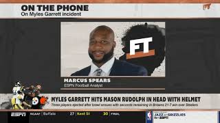 Marcus Spears on Myles Garrett hits Mason Rudolph in head with helmet | First Take