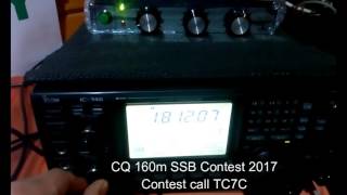 TC7C - VY2ZM  CQ 160m SSB contest 2017