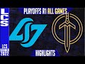 CLG vs GG Highlights ALL GAMES | LCS Playoffs 2022 Round 1 | Counter Logic Gaming vs Golden Guardian