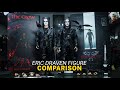 THE CROW ERIC DRAVEN FIGURE COMPARISON. HOT TOYS VS SIDESHOW COLLECTIBLES