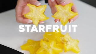 how to cut open a starfruit