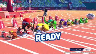 Mario & Sonic at the Olympic Games Tokyo 2020 100m in 8.233 seconds