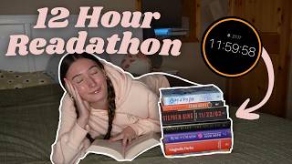 Reading for 12 Hours STRAIGHT || 12 hour readathon, spoiler-free reading vlog