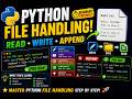 Python File Handling Explained 📁 | open(), read(), write(), append() & with Statement