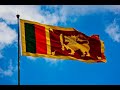 Sri Lanka National Anthem With waving Flag