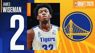 James Wiseman Is Selected #2 In the 2020 NBA Draft!