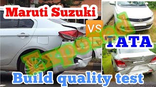 Tata vs Maruti Suzuki | Maruti Suzuki vs Tata Build Quality | Accident comparison | Torque N Tour
