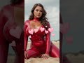 Sultry red catsuits on curvy ladies vol.10