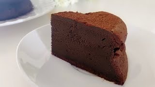 집에서 쉽게 만드는 갸또 쇼콜라 레시피/ 달지 않고 진한 초코케이크/Gateau Au chocolat