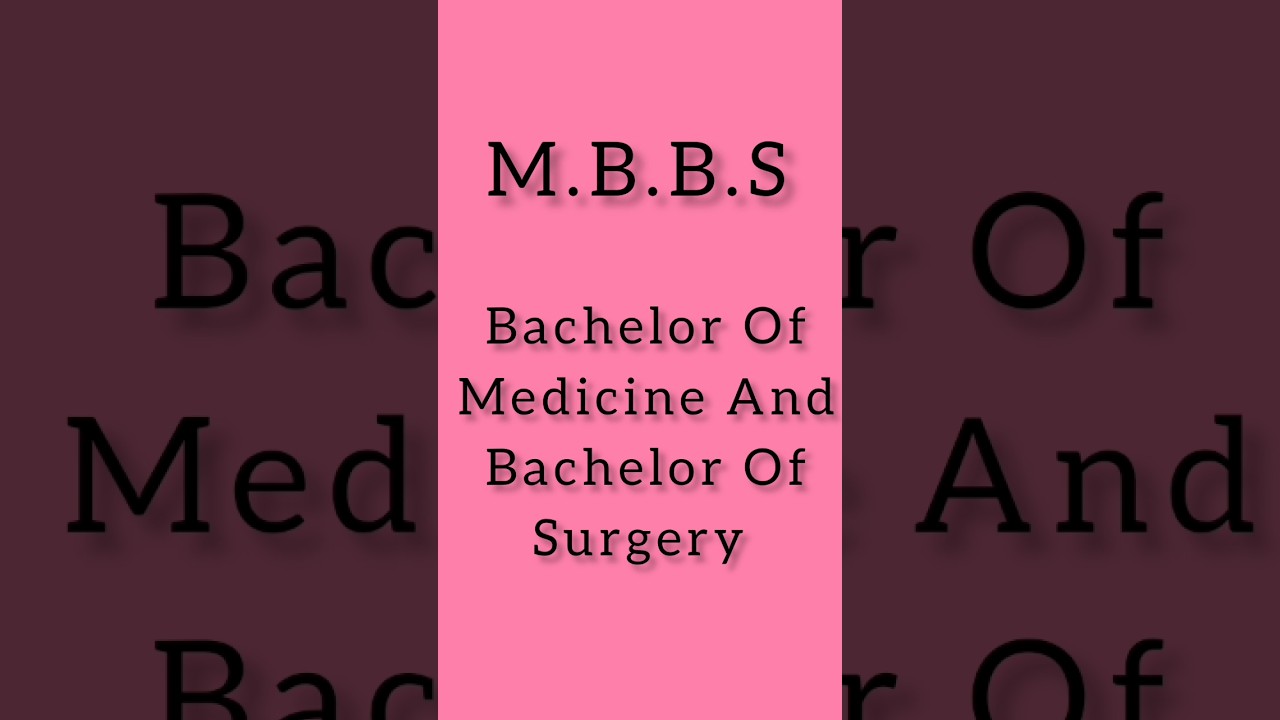 Mbbs Degree