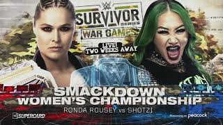 WWE Survivor Series WarGames 2022 Ronda Rousey vs Shotzi Official Match Card