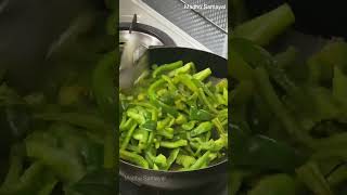 5 mins Capsicum Fry | 5 நிமிடம் குடைமிளகாய் பொரியல்| Quick \u0026 tasty  #shorts